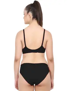 Aamarsh Pack Of 2 Lightly Padded Cotton Bra With Briefs