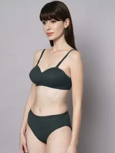 PIBU Cotton Bra Panty Lingerie Set