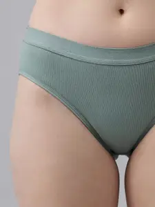 Aamarsh Mid-Rise Cotton Lightly Padded Bra & Mid-Rise Brief