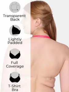 KOMLI Pack Of 2 Full Coverage Lightly Padded Cotton Everyday Bra With All Day Comfort
