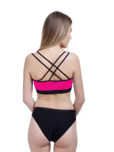 AROUSY Pack Of 2 Cotton Bra Panty Lingerie Sets