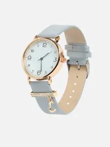 HAUTE SAUCE by  Campus Sutra Round Analog C Liberty Initial Watch AW23_HSCW5138