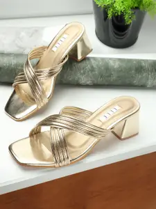 ELLE Open Toe Block Heels