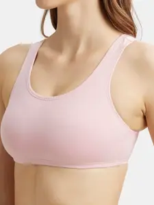 Jockey Super Combed Cotton Stretch Slip On Bra With StayFresh Treatment-1582