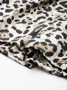 Ms.Lingies Animal Printed Satin Night Suit