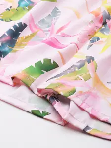 Ms.Lingies Floral Printed Satin Night Suit