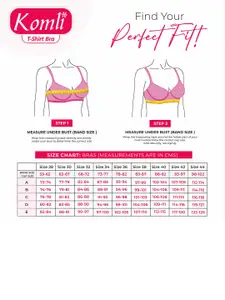 Komli Pack of 3 Medium Padded Full Coverage Padded Tshirt Bra