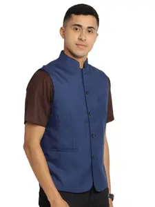 Indian Terrain Woven Nehru Jacket