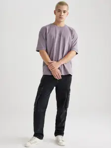 DeFacto Cotton Round Neck Pockets Regular Fit T-shirt