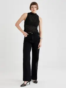 DeFacto Self Designed High Neck Top