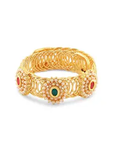 Zaveri Pearls Pearls Gold-Plated Kada Bracelet