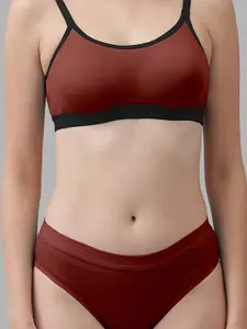 Aamarsh Pack Of 3 Cotton Bra & Briefs