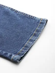 Sztori Men Plus Size Slim Fit Mildly Distressed Light Fade Stretchable Jeans