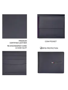 Tommy Hilfiger Men Leather Two Fold Wallet