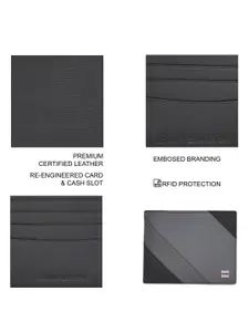 Tommy Hilfiger Men Colourblocked Leather Two Fold Wallet