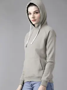 BAESD Hooded Long Sleeves Cotton Pullover Sweatshirt