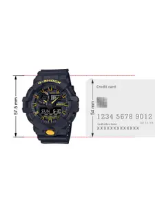 CASIO Men G-Shock GA-700CY-1ADR Black-Yellow Ana-Digi Dial Black Resin Strap Watch G1487