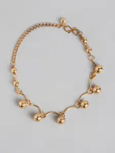 Sangria Women Gold-Plated Charm Bracelet