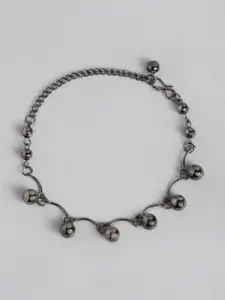 Sangria Women Silver-Plated Charm Bracelet