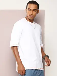 Kook N Keech Drop-Shoulder Sleeves Pure Cotton Oversized T-shirt