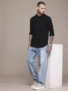 WROGN Pure Cotton Slim Fit Casual Shirt