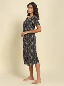 Van Heusen Printed Pure Cotton Midi Nightdress