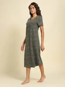 Van Heusen Printed Pure Cotton Midi Nightdress