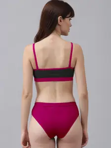 Aamarsh Pack Of 2 Cotton Bra With Briefs