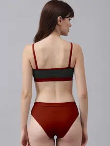 Aamarsh Pack Of 2 Cotton Bra With Briefs