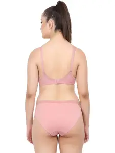 AROUSY Pack Of 2 Mid-Rise Cotton Bra & Panty Set