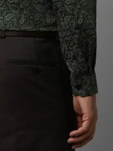 Allen Solly Printed Full Sleeves Spread Collar Cotton Slim Fit Formal Shirt