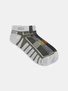 Ajile by Pantaloons Men Pack Of 3 Patterned Ankle Length Socks