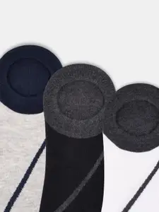 Ajile by Pantaloons Men Pack Of 3 Colourblocked Ankle Length Socks