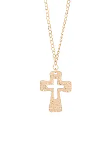 VIRAASI Gold-Plated Pendant With Chain