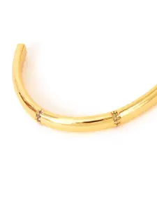 Accessorize London 14K Gold-plated Bamboo Cuff Bracelet