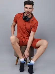 Dollar Socks Men Pack Of 5 Patterned Cotton Ankle-Length Socks