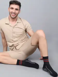 Dollar Socks Men Pack Of 3 Patterned Cotton Ankle-Length Socks