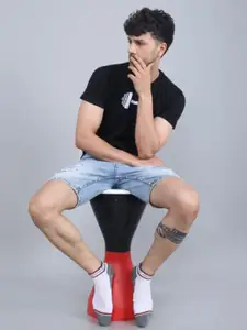 Dollar Socks Men Pack 3 Patterned Cotton Ankle Length Socks