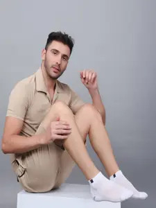 Dollar Socks Men Pack Of 5 Patterned Cotton Ankle-Length Socks