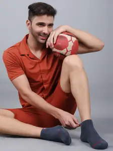 Dollar Socks Men Pack Of 5 Patterned Cotton Ankle Length Socks