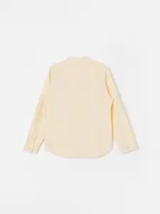 Fame Forever by Lifestyle Boys Mandarin Collar Cotton Opaque Casual Shirt