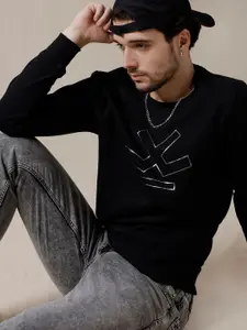 WROGN Round Neck Long Sleeve Pullover Sweatshirt