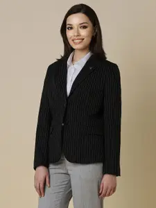 Allen Solly Woman Striped Single-Breasted Formal Blazers