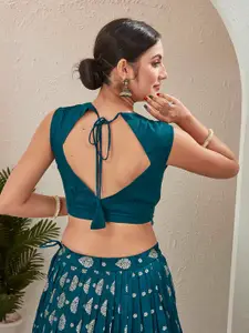 Chandbaali Embroidered Thread Work Ready to Wear Lehenga & Blouse With Dupatta