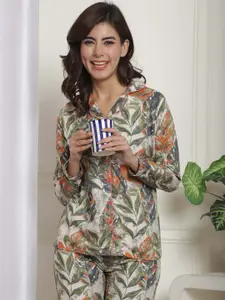 Boston Club Floral Printed Night Suit