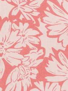 Melange by Lifestyle Floral Printed Keyhole Neck Straight Kurti