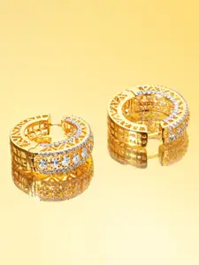 Rubans Gold Plated Hoop Earrings