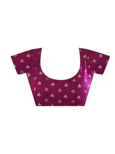 Satrani Pink & Green Bandhani Printed Bandhani Saree