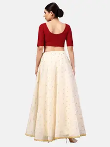 Studio Shringaar Woven Design Maxi Skirt