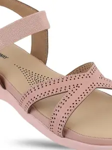 WALKWAY by Metro Textured Laser Cuts Detail Comfort Heels